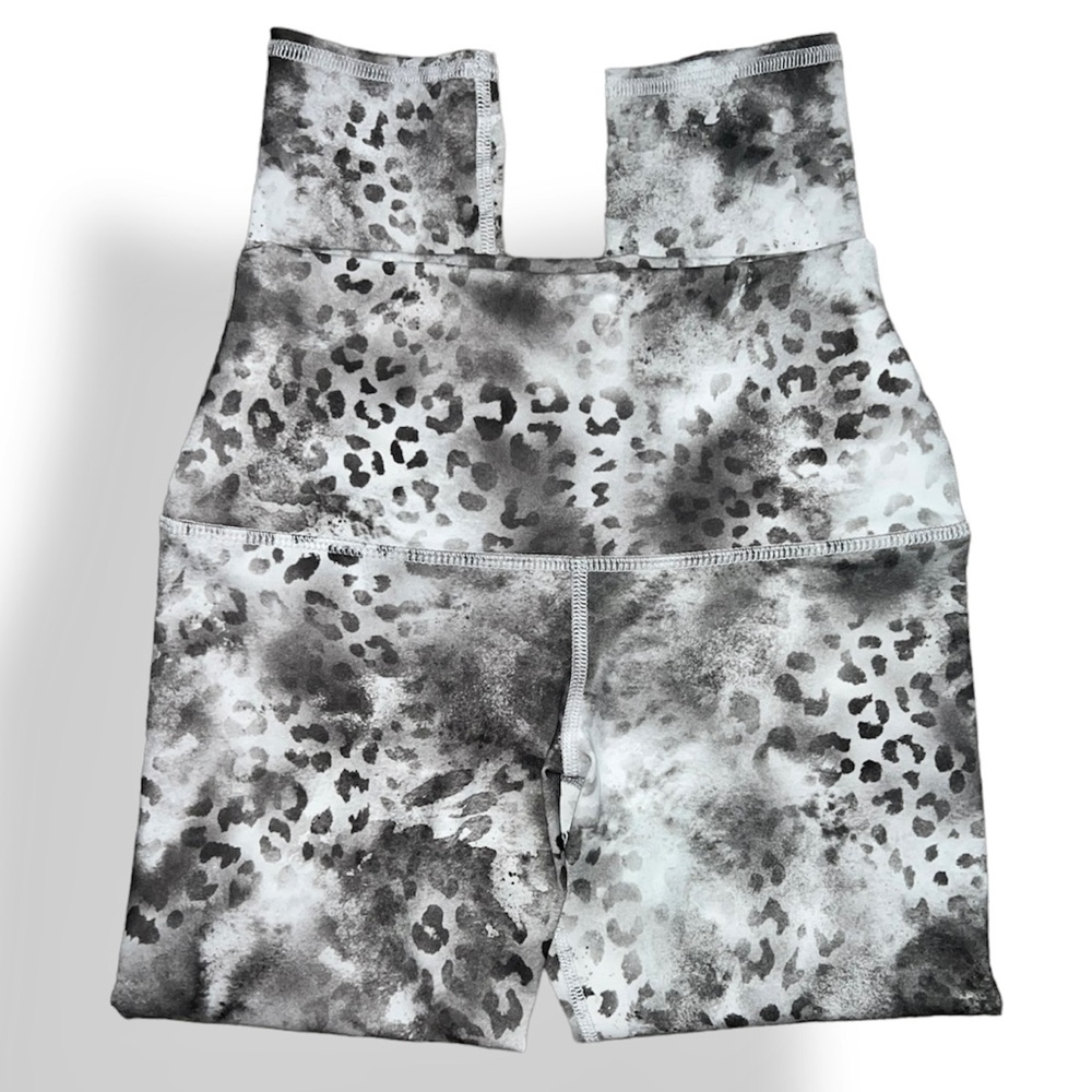 Evolution and Creation Yoga Pants Leggings Leopard Print Small